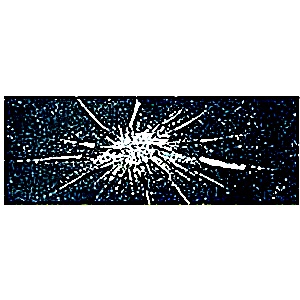 Star burst on windshield