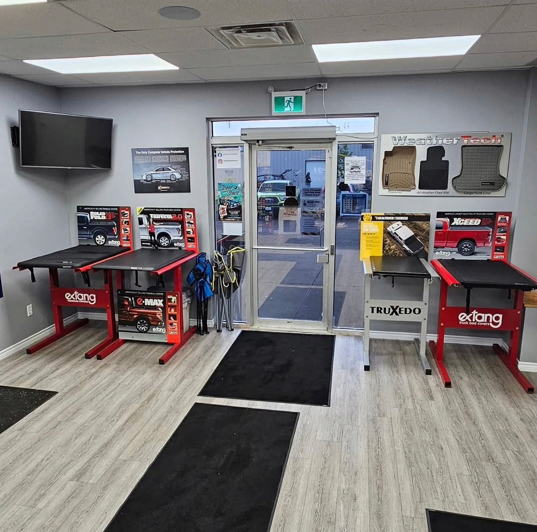 Truck accessories showroom at Regional Auto Glass Simcoe